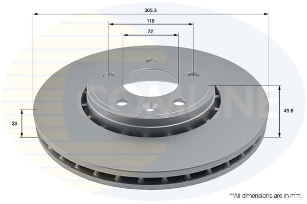 Disc frana COMLINE ADC1110V