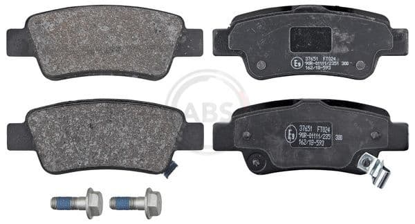 set placute frana,frana disc ABS 37651