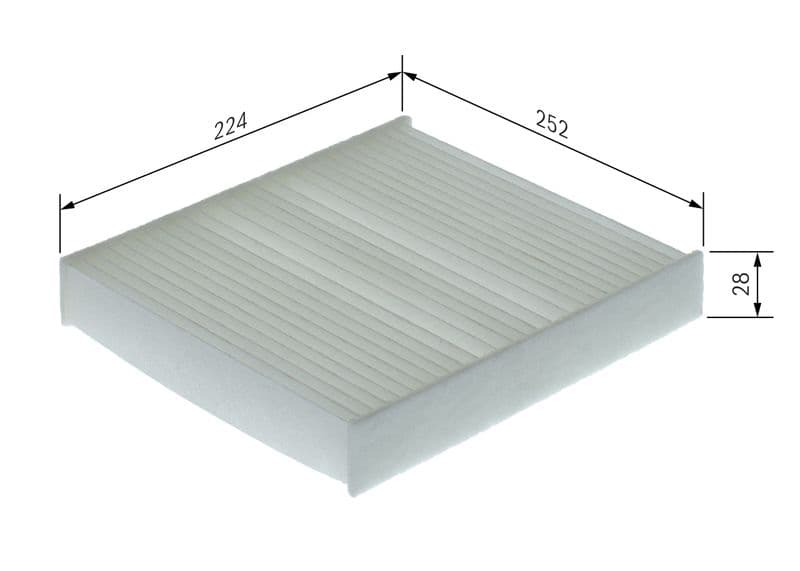 Filtru, aer habitaclu BOSCH 1 987 435 169