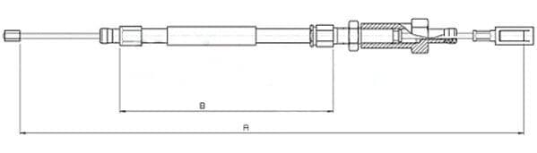 Cablu, frana de parcare METZGER AUTOTEILE 10.4726