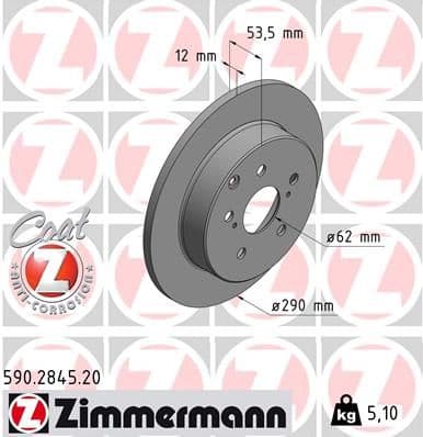 Disc frana ZIMMERMANN COAT Z 590.2845.20