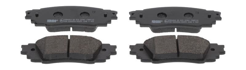 set placute frana,frana disc FERODO PREMIER ECO FRICTION FDB5122