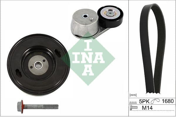 Set curea transmisie cu caneluri Schaeffler INA 529 0409 20