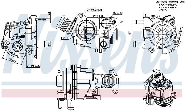 Supapa EGR NISSENS ** FIRST FIT ** 98424