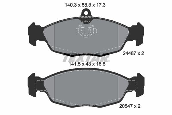 set placute frana,frana disc TEXTAR Q+ 2448701
