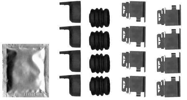Set accesorii, placute frana TEXTAR 82548600