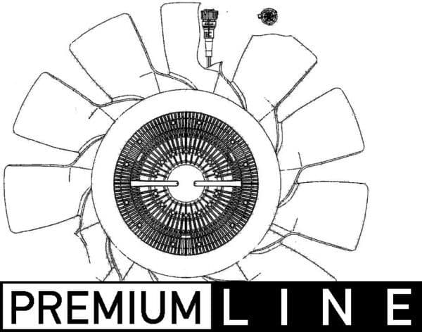 Ventilator, radiator MAHLE BEHR *** PREMIUM LINE *** CFF 495 000P