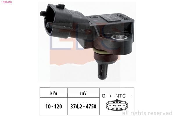senzor presiune aer EPS Made in Italy - OE Equivalent 1.993.180