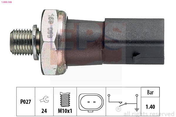 Senzor presiune ulei EPS Made in Italy - OE Equivalent 1.800.168