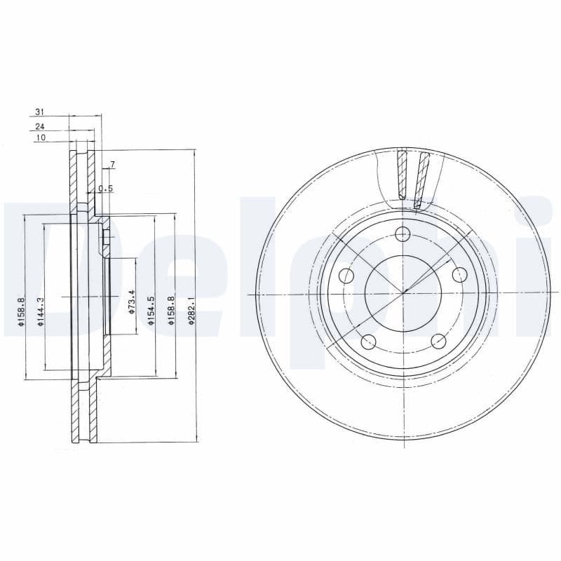 Disc frana DELPHI BG3383
