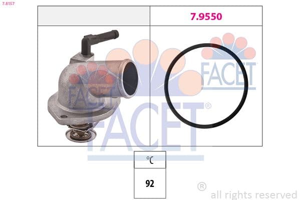 termostat,lichid racire FACET Made in Italy - OE Equivalent 7.8157