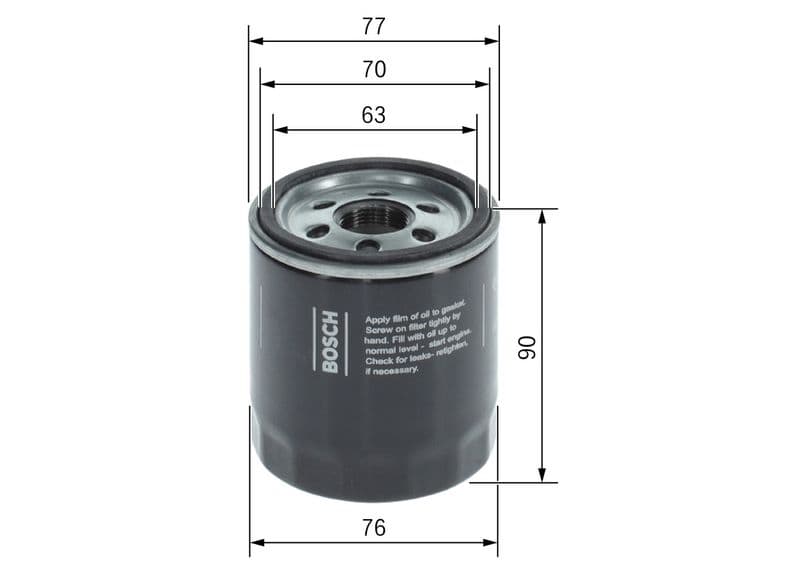 Filtru ulei BOSCH F 026 407 378