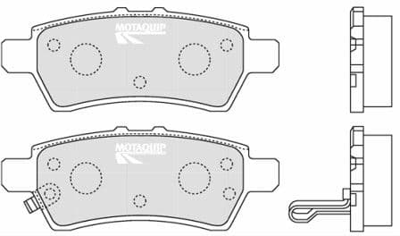set placute frana,frana disc MOTAQUIP LVXL1223