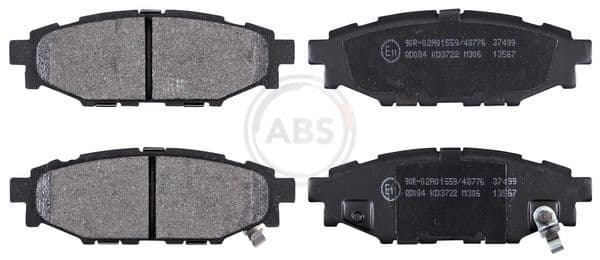 set placute frana,frana disc ABS 37499