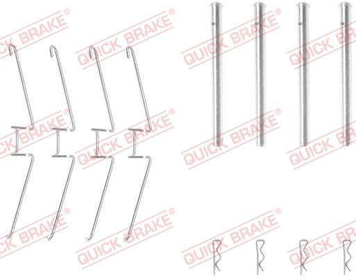 Set accesorii, placute frana QUICK BRAKE 109-1155