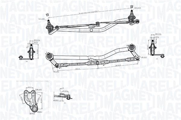 Legaturi stergator parbriz MAGNETI MARELLI 085570787010