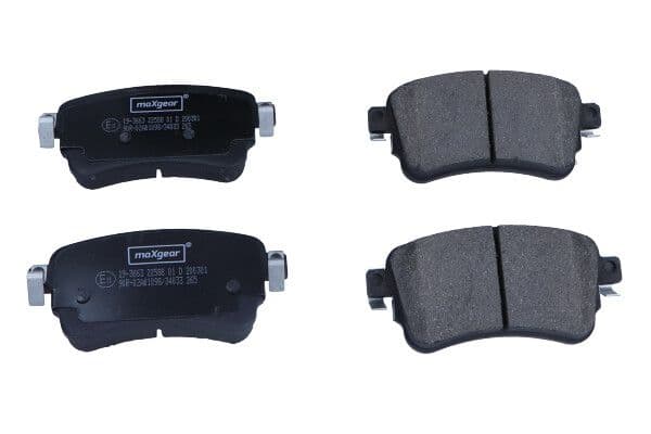 set placute frana,frana disc MAXGEAR 19-3663