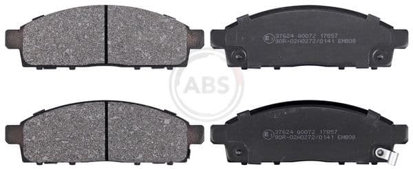 set placute frana,frana disc ABS 37624