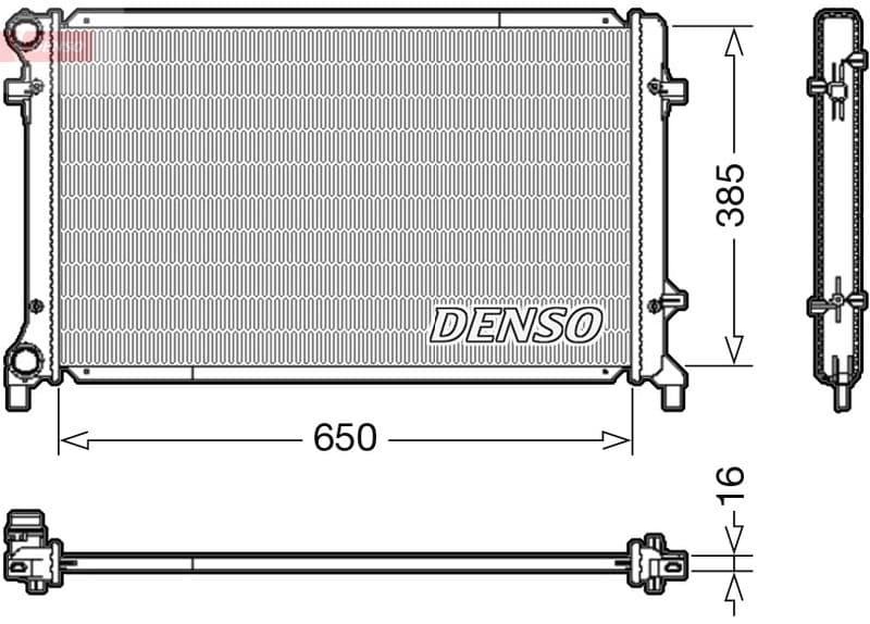 Radiator, racire motor DENSO DRM02014