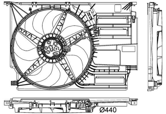 Ventilator, radiator MAHLE BEHR *** PREMIUM LINE *** CFF 403 000P
