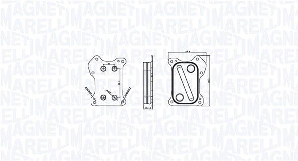 Radiator ulei, ulei motor MAGNETI MARELLI 350300000800