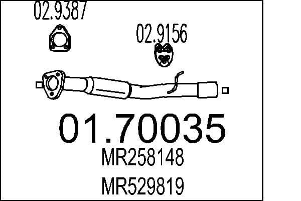 Racord evacuare MTS 01.70035