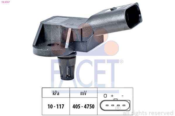 Senzor presiune, amplificare frane FACET Made in Italy - OE Equivalent 10.3157