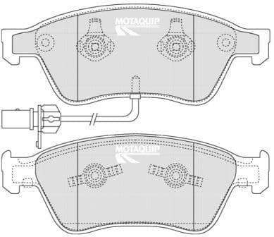 set placute frana,frana disc MOTAQUIP LVXL1263