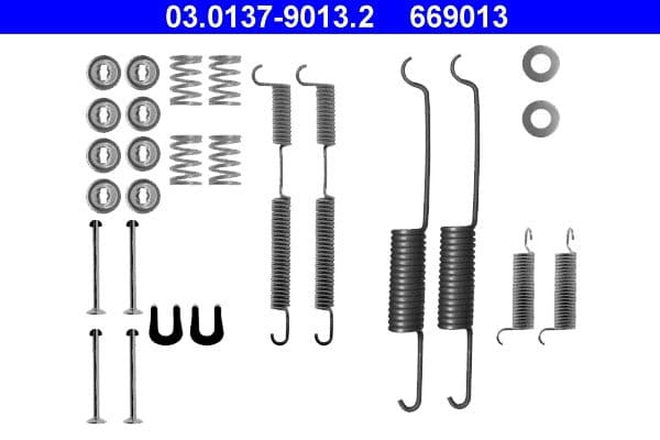 Set accesorii, sabot de frana ATE 03.0137-9013.2