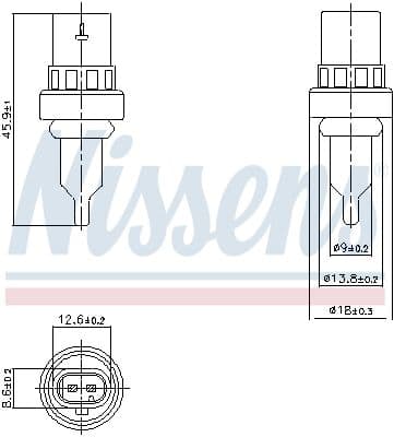 senzor,temperatura lichid de racire NISSENS ** FIRST FIT ** 207011