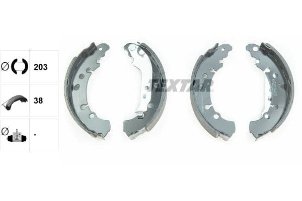 Set saboti frana TEXTAR 91075000