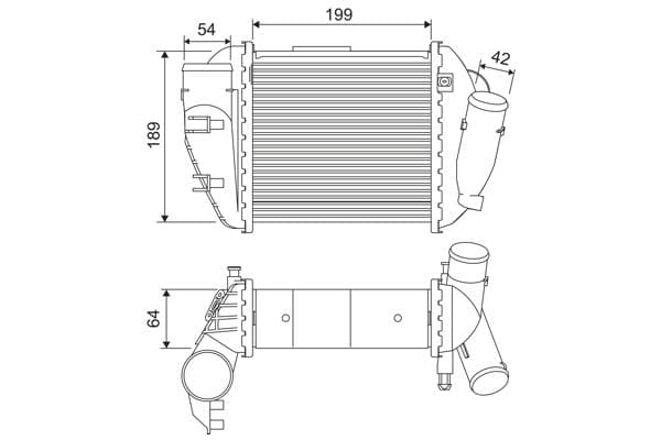 Intercooler, compresor VALEO 817870