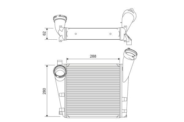 Intercooler, compresor VALEO 818394