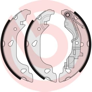 Set saboti frana BREMBO ESSENTIAL LINE S 23 521