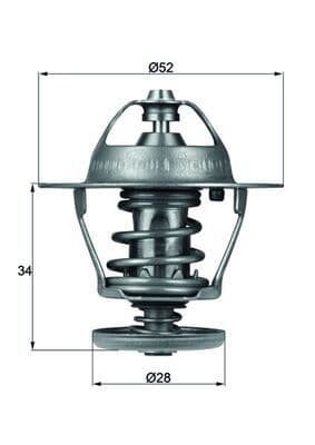 termostat,lichid racire MAHLE BEHR TX 68 88D