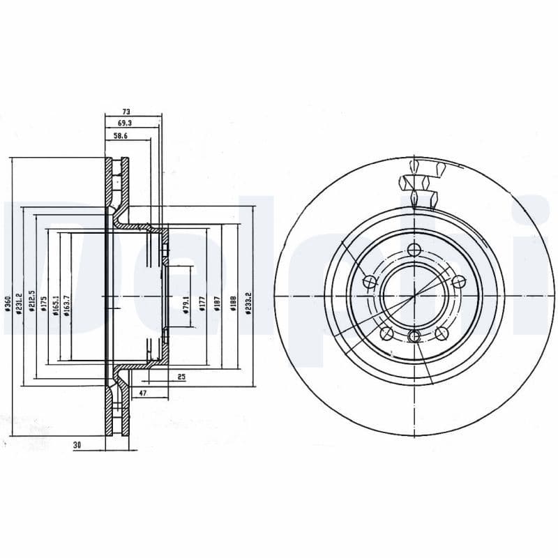 Disc frana DELPHI BG9009C