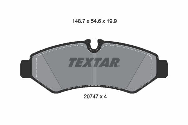 set placute frana,frana disc TEXTAR Q+ 2074701