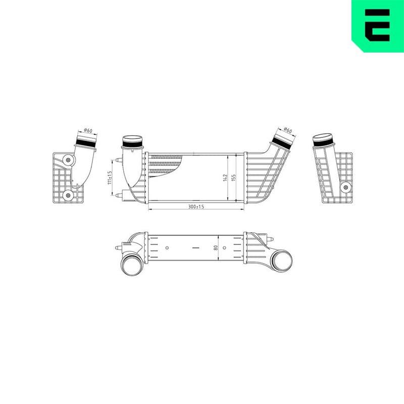 Intercooler, compresor ERA 672021