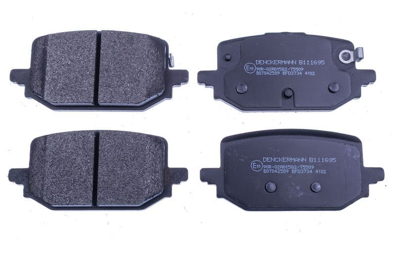 set placute frana,frana disc DENCKERMANN B111695