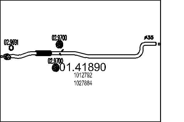 Racord evacuare MTS 01.41890