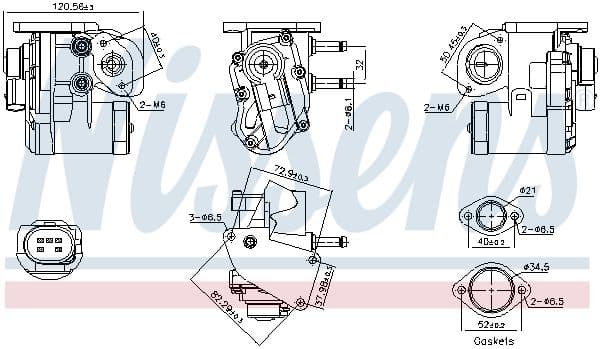 Supapa EGR NISSENS ** FIRST FIT ** 98236