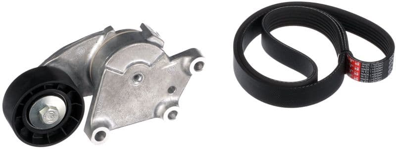 Set curea transmisie cu caneluri GATES Micro-V® K026PK975