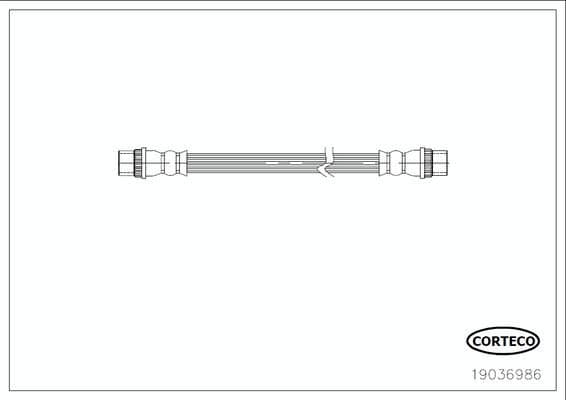Furtun frana CORTECO 19036986