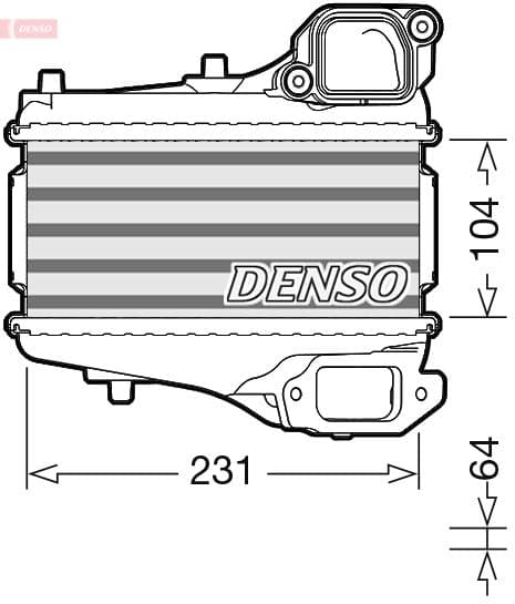 Intercooler, compresor DENSO DIT40001