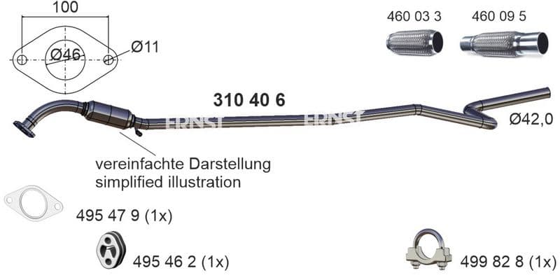 Racord evacuare ERNST 310406
