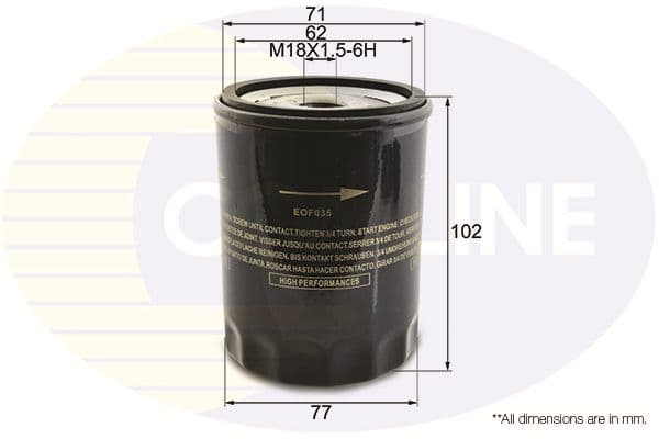 Filtru ulei COMLINE EOF035