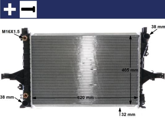 Radiator, racire motor MAHLE BEHR CR 1547 000S