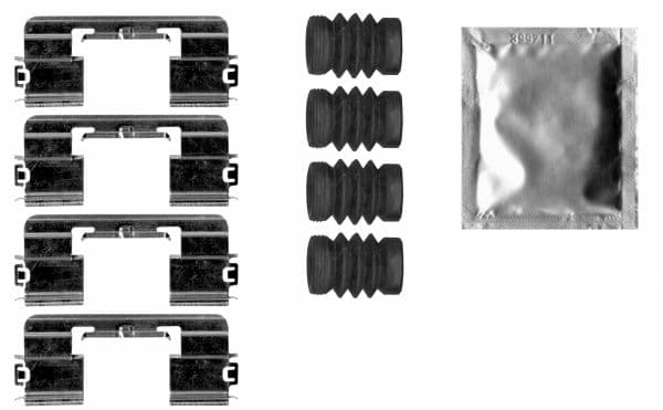 Set accesorii, placute frana TEXTAR 82546100