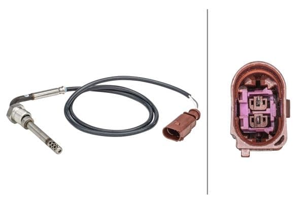 Senzor, temperatura gaze evacuare HELLA 6PT 358 181-321