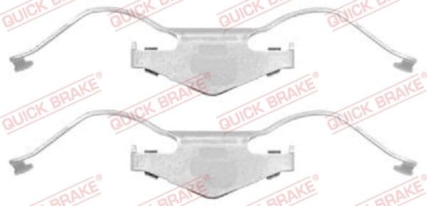 Set accesorii, placute frana QUICK BRAKE 109-1297